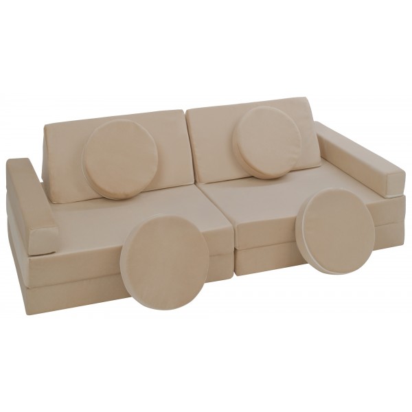 Wielofunkcyjna sofa modułowa dla dziecka Cappuccino