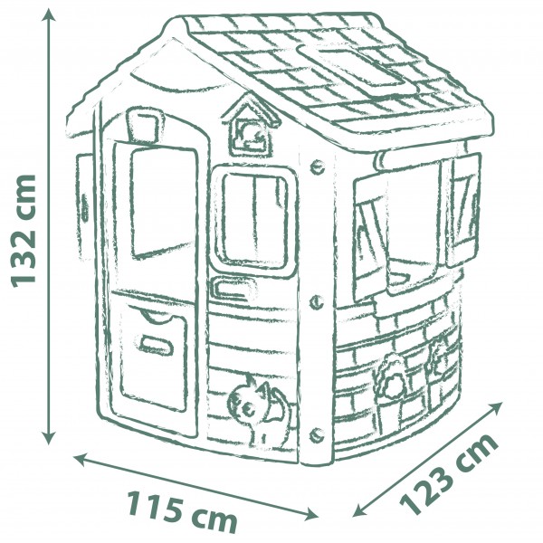 Domek Ogrodowy Green Jura z Bioplastiku Smoby