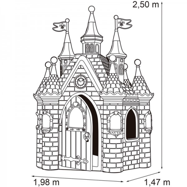 Ogromny Pałac Księżniczki  Domek Ogrodowy Super Palace Feber 