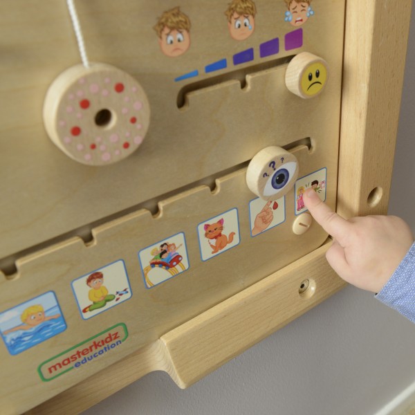 Tablica Edukacyjna Jak Się Czujesz?  Nauka Emocji Montessori MASTERKIDZ 